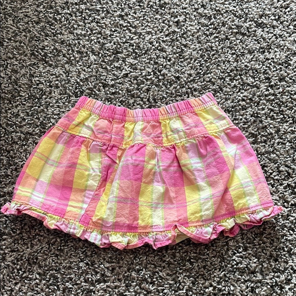 Garanimals Pink and Yellow Plaid Skirt